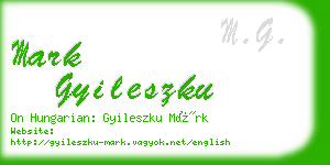 mark gyileszku business card